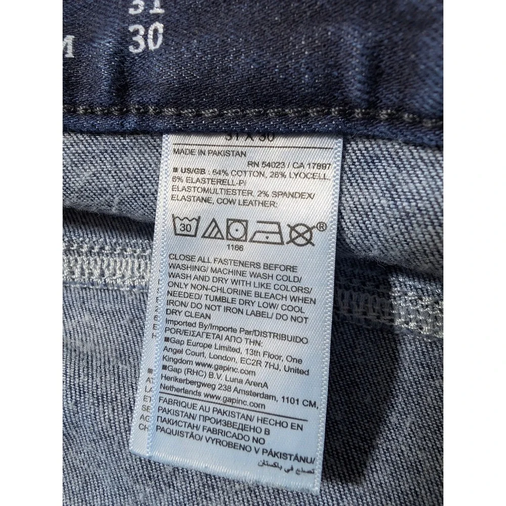 Banana Republic Jeans Mens 31/30‎ Dark Blue Luxe Traveler Slim Stretch